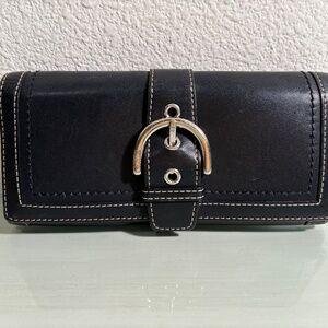 Coach Flat Buckle SOHO Wallet